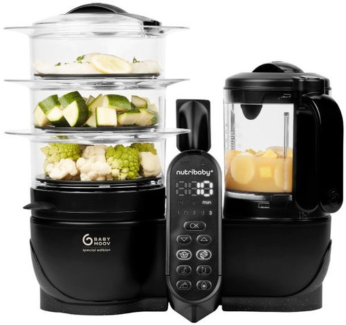 Babymoov Multifunctional device Nutribaby+ XL Mineral Black - Steam Cooker - Main image