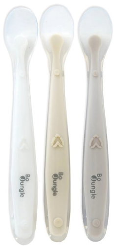 Bo Jungle Soft Dining Spoons SOFT White/Dune/Terracotta - Spoon set - Main image