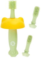 Badabulle Silikonový zubní kartáček 3v1 - Zubní kartáček