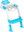 729200 Children's toilet seat with steps teddy bear, blue