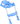 729100 Children's toilet seat with steps Koala, blue