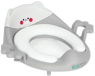 EcoToys PP104 Children's toilet seat with handles and soft cushion, grey - Children's toilet training seat