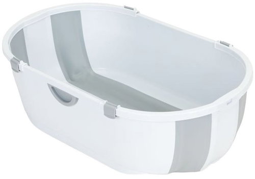 EcoToys HA-B46 Foldable travel bathtub with drain, grey - Baby Bathtub - Main image