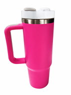 Leventi Nerezový vakuově izolovaný tumbler na kávu a studené nápoje, růžový 30 oz - Thermos