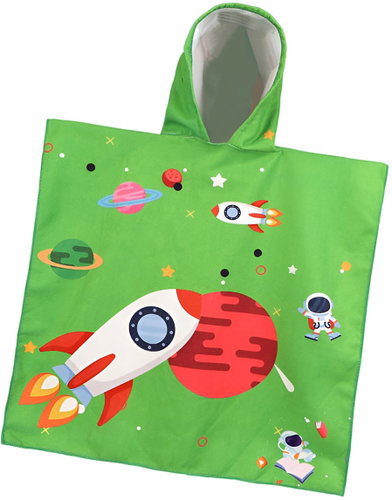 For Kids Dětské pončo 60 × 120 cm - Raketa - Children's Bath Towel - Main image