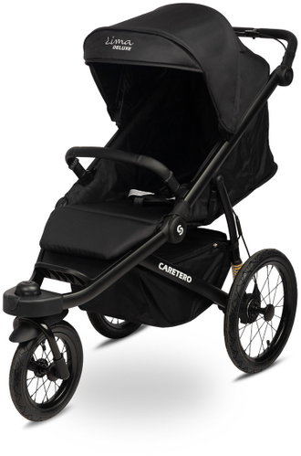 Caretero Sportovní kočárek Lima Deluxe, černý - Baby Buggy - Main image