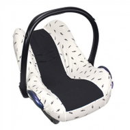 Dooky Potah na autosedačku Seat Cover 0+ Black Feathers - Child Car Seat Cover