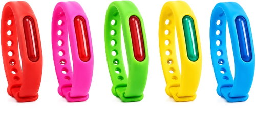 Leventi Silikonové náramky proti komárům – přírodní ochrana pro děti i dospělé 5 ks - Mosquito Repellent Bracelet - Main image