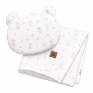 Baby Nellys Mušelínová sada GOOSE Teddy 30 × 35 cm, 70 × 100 cm, 2D - Stroller liner