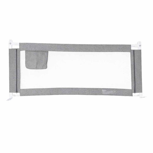 KIK KX2821 Bed Guard Rail 140cm, Grey - Crib Bumper - Main image