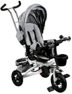 ECOTOYS JM-068 Kočárek tříkolka s otočným sedátkem 360° Deluxe, šedý - Tricycle