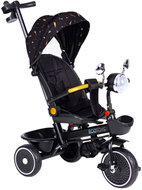 ECOTOYS WQL-186 Kočárek tříkolka s otočným sedátkem 360°, 2v1, černý - Tricycle