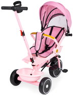 ECOTOYS WQL-066 Kočárek tříkolka s otočným sedátkem 360°, 2v1, růžový - Tricycle