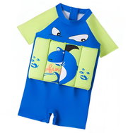 Excellent Dětské plavky s plováky modro-limetkové vel. 100 - Žralok - Baby Swimwear