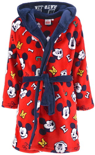 Disney Children's Dressing Gown Red size 104 - Mickey mouse/All Star - Bathrobe - Main image