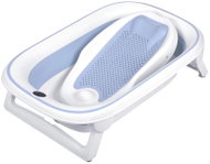 Nukido NK-279 Skládací vanička s teploměrem a vložkou, bílo-modrá - Baby Bathtub