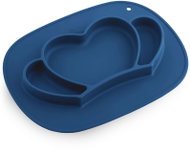 Ricokids 704802 Silikonový talíř s přísavkou Koruna, tmavě modrý - Children's Plate