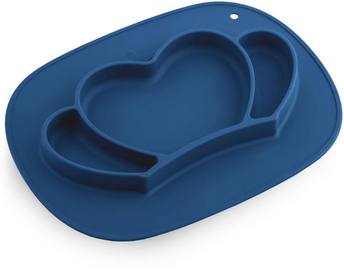 Ricokids 704802 Silicone Plate with Suction Cup – Crown, Dark Blue Main image Ricokids 704802 Silicone Plate with Suction Cup – Crown, Dark Blue - Children's Plate - Main image