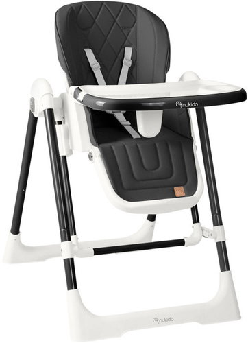 Nukido 700800 Jídelní židlička a houpátko Elite 3v1, černá - High Chair - Main image