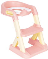 ECOTOYS HA-P23S Sedátko na WC se schůdky, růžové - Children's toilet training seat