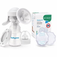 BabyOno Ruční odsávačka mléka Anatomy, jednorázové ultratenké vložky do podprsenky 24 ks - Breast Pump
