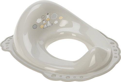 H&L WC sedátko BabyComfort s protiskluzem, šedé - Children's toilet training seat - Main image