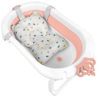 Ricokids RK-286 Skládací vanička s vložkou, bílo-růžová - Baby Bathtub