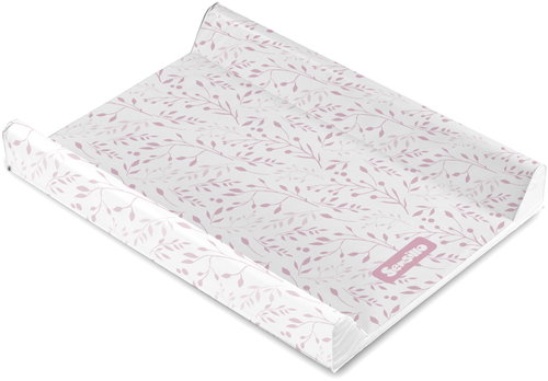 Sensillo Soft Changing Mat 70 × 50 cm Leaf, Pink - Changing Pad - Main image