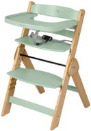 Nukido 702003 Dřevěná jídelní židlička Timo 45 × 40 × 78 cm, hnědo-zelená - High Chair