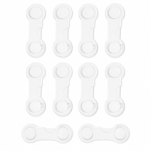 Ricokids RK-983 Cabinet Lock Set (10 pcs), white Main image Ricokids RK-983 Cabinet Lock Set (10 pcs), white - Child Safety Lock - Main image