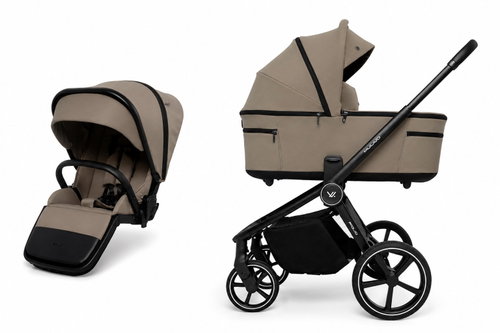 MUUVO Kočárek kombinovaný 2v1 Fold Mokka - Baby Buggy - Main image