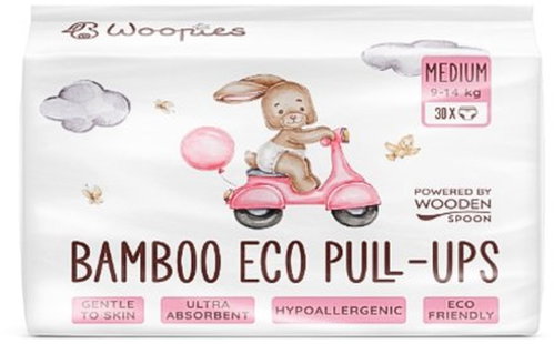Wooden Spoon Woopies EKO plenkové kalhotky Pull-ups Medium 30 ks - Nappy Set - Main image