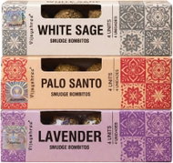 Sada vykuřovacích bomb pro energetickou hygienu - šalvěj, palo santo a levandule - Gift Set