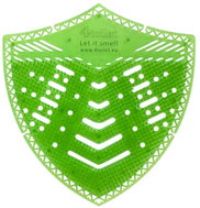 ALFI Corp 4Toilet vonné sítko do pisoáru SHIELD - Kiwi a grapefruit 2ks - Urinal Freshener