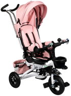 ECOTOYS JM-068-17 Tříkolka otočná Deluxe se stříškou, růžová - Baby Buggy
