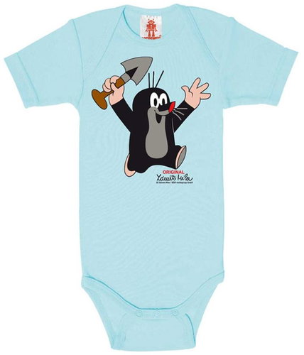 Logoshirt Little Mole: Hurray - baby bodysuit 98–104 cm - Bodysuit for Babies - Main image