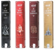 Empt HEM Chrámy a Tradice - Luxusní sada přírodních vonných tyčinek Masala, 4 druhy - Gift Set