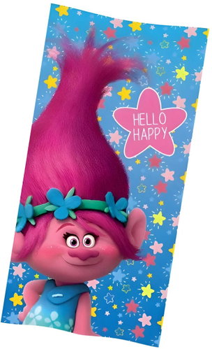 Nickelodeon Trolls beach towel 70 × 140 cm - Children's Bath Towel - Main image