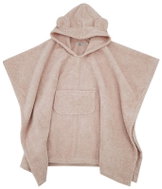 ECO cotton baby towel with hood and ears Powder Pink 75 × 120 cm - Children's Bath Towel