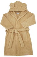 ECO children's cotton bathrobe with hood and ears Beige, size 80–86 - Bathrobe