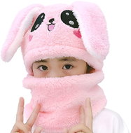 Excellent Warm hat and snood set – Pink Bunny - Children's Hat