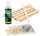Depilatory set film wax White Chocolate 200 g, thin spatulas 100 pcs, post-depilatory oil 1
