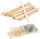 Depilation set film wax White Chocolate 200 g, thin spatulas 100 pcs