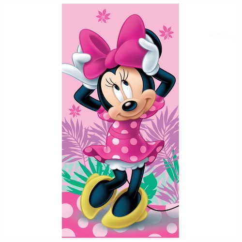 Jerry Fabrics Minnie pink 02 70 × 140 cm - Children's Bath Towel - Main image