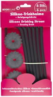 Kochblume Drinking Straw Set, 6pcs, Black - Straw