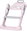 Pink Toilet Seat with Ladder