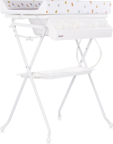 CHIPOLINO Aqua Little Farm Bath with Changing Mat and Stand - Baby Bathtub - Main image