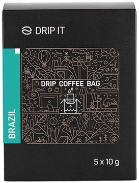 Drip káva Drip it Káva ve filtru Brazil Minas Gerais 5 × 10 g