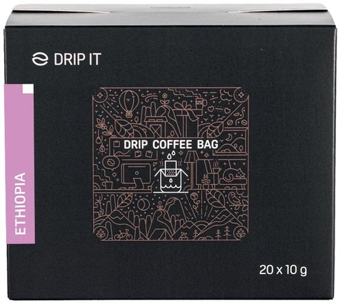 Drip it, Etiópia Yirgacheffe 20 × 10 g - Csepegtetős kávé - Fő fotó