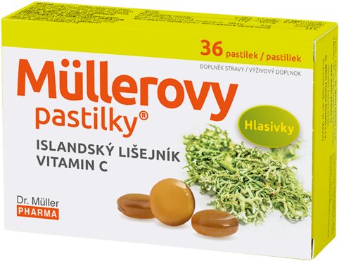 Müller's Lozenges® with Icelandic Lichen and Vitamin C 36 pcs - Herbal Lozenges - Main image
